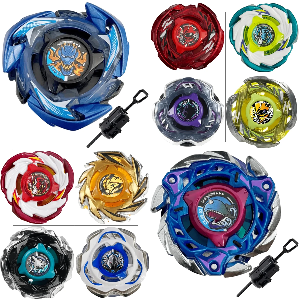 Gyro CX-Serie, Metall-Gyroskop, hochwertiges Kampf-Rotationsgyroskop mit Starter, Kampfspielzeug für Jungen, Produktfotos