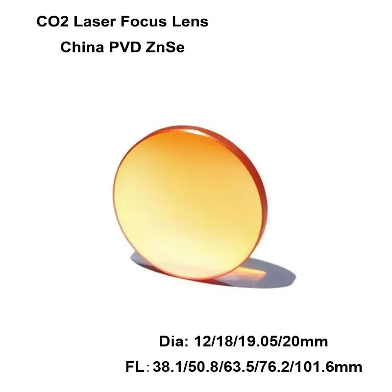 

1pc China CO2 ZnSe Focus Lens Diameter 20 mm Focal Length 38.1 50.8 63.5 76.2 101.6mm 1.5 - 4" Laser Engraving Cutting Machine