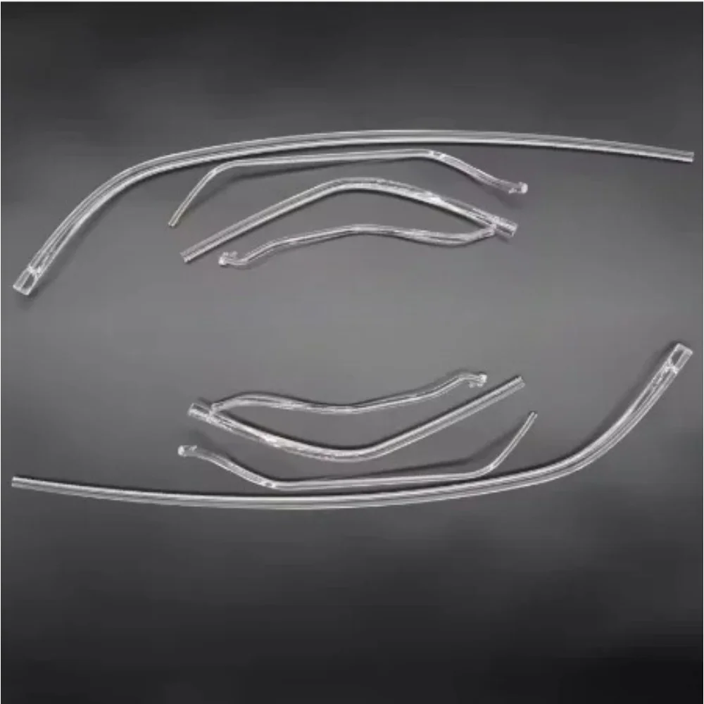 NEW For AUDI A4 B9 PA B10 2017 2018 2019 Headlight DRL Tube Light Bars Acrylic Tube LED Fiber view 3
