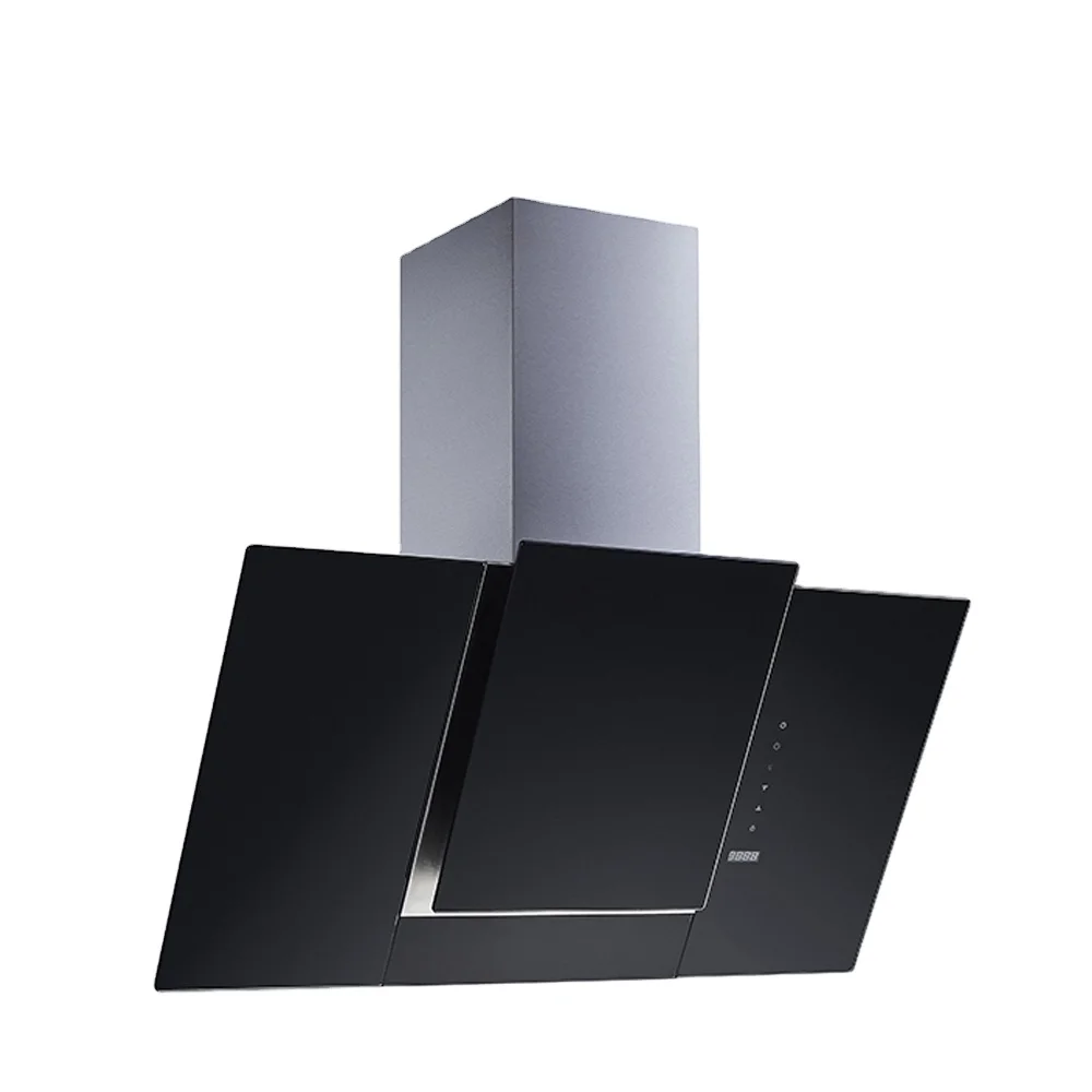 

Modern aesthetics stainless steel slant range hood range hood wall mounted smart slant strong suction range hood