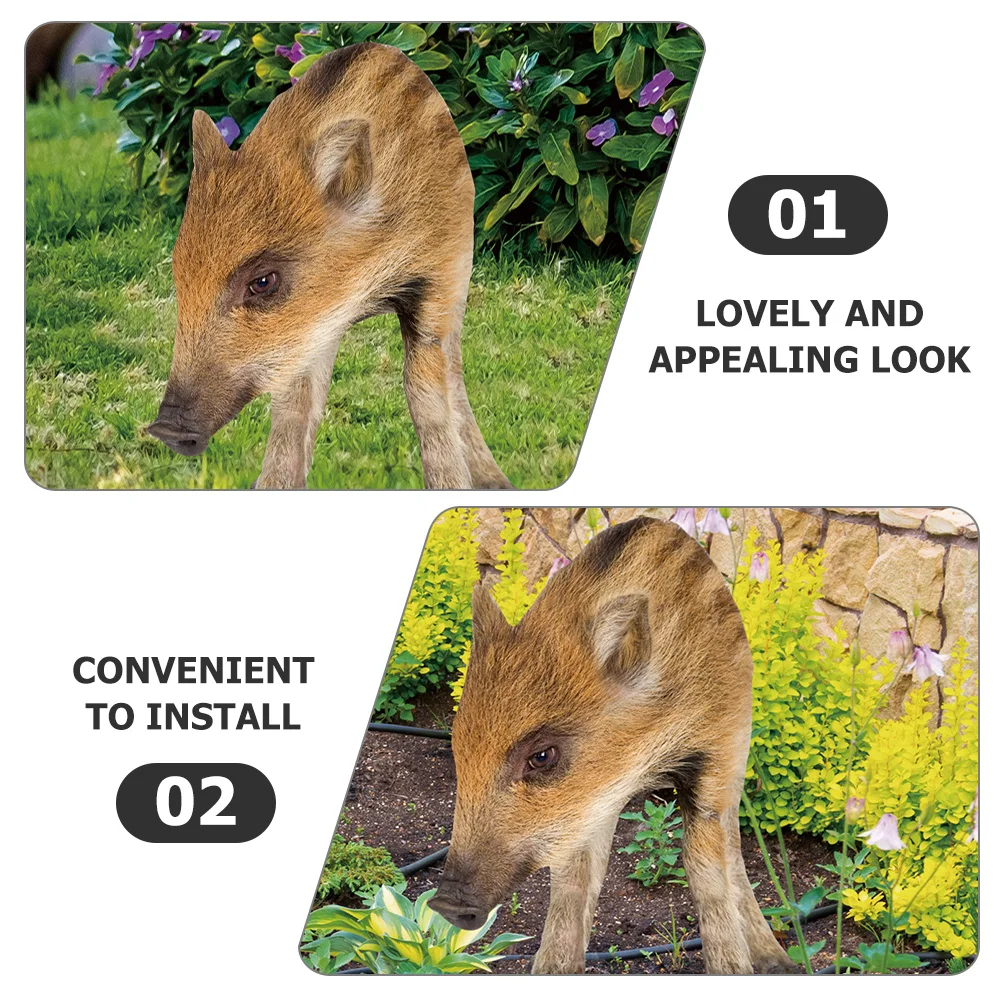 

Acrylic Garden Pig Stake Lightweight Lawn Ornament Garden Decoration Pig Shape Yard Stake Yard Sign Lawn Ornament