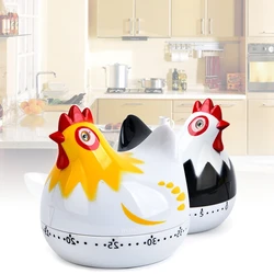 KX4B 55 Minutes Novelty Chicken Kitchen Timer Mechanical Rotating Alarm for Cooking Baking Countdown Clock