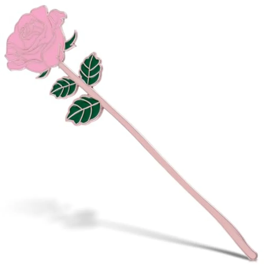 

Metal Rose Bookmark, Flower Book Page Holder for Reading Lovers, Cute Bookmarks Gift for Teacher Appreciation Gifts Valentine M