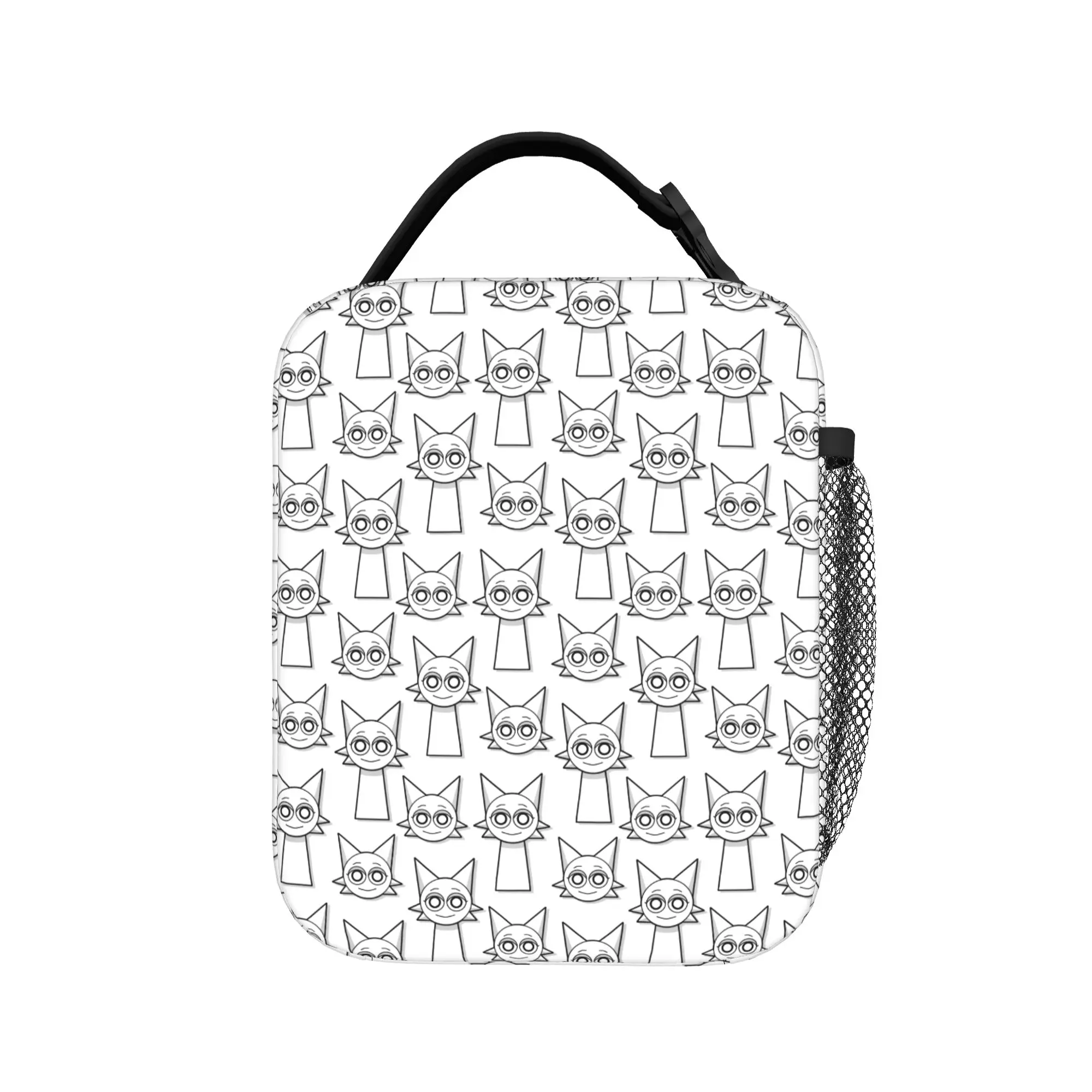 Cartoon Sprunkis Game Thermal Insulated Lunch Bag for School  Portable Food Container Bags Thermal Cooler Lunch Boxes