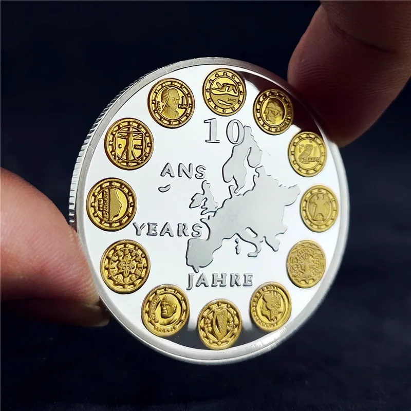 European Commemorative Coins EU Coins Collection Artefacts Souvenir Coins Foreign Currency Coins Commemorative Medallions