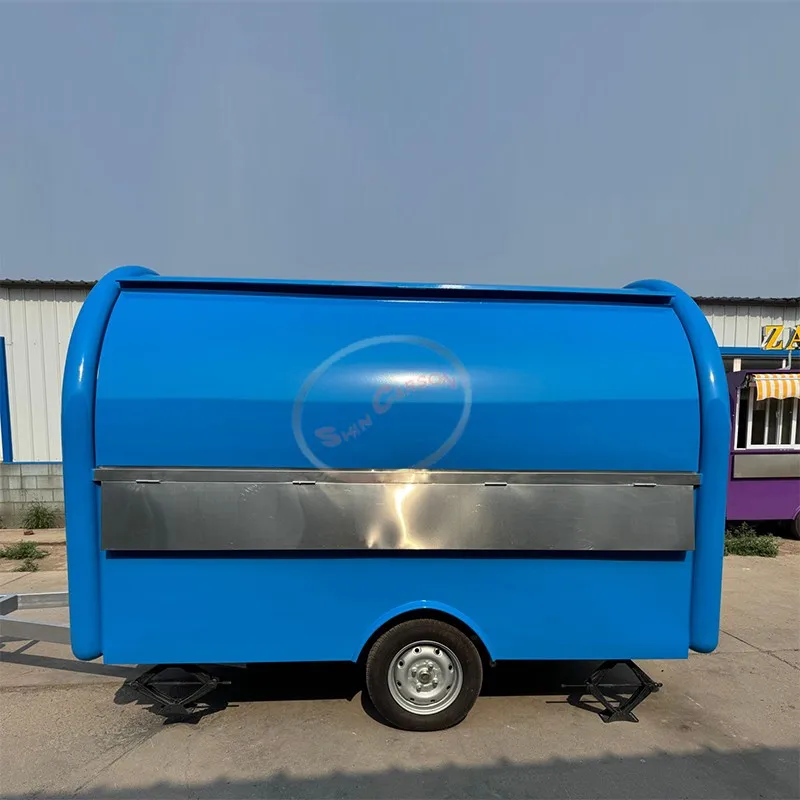 

Mobile Outdoor Pizza Oven Trailer Customized Travel Concession Stand Food Cart Container Restaurant for Sale