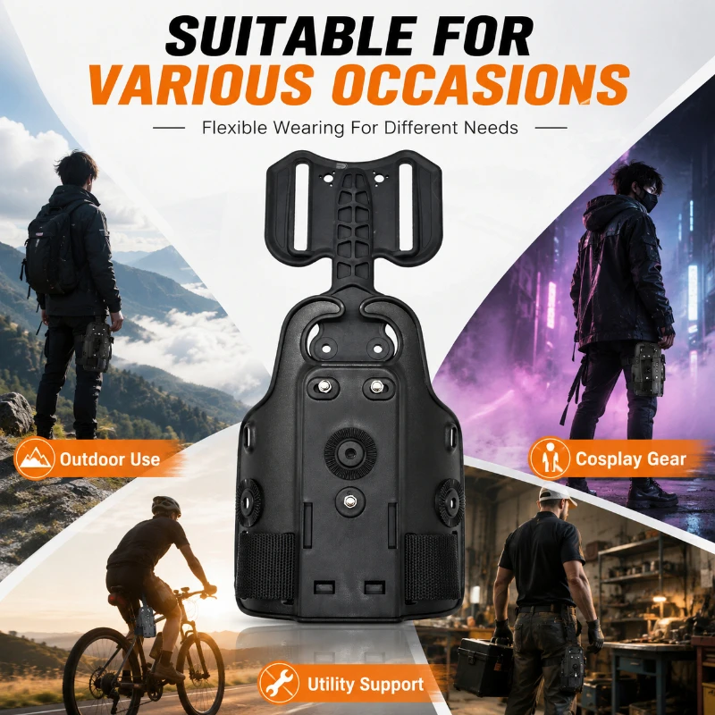 Adjustable Position Wearable Leg Binding Support Plate Dual Purpose Waist Leg Mount Bracket Durable Nylon Stable Fixing Holder