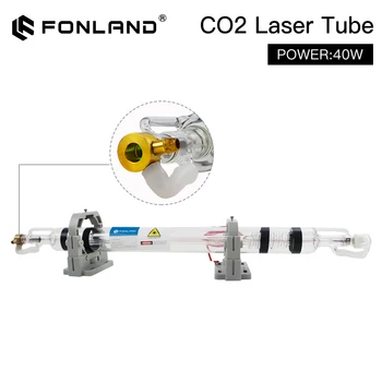 Fonland 35-45W Co2 Metal glass laser tube 720MM 40W glass laser lamp for CO2 laser engraving cutting machine