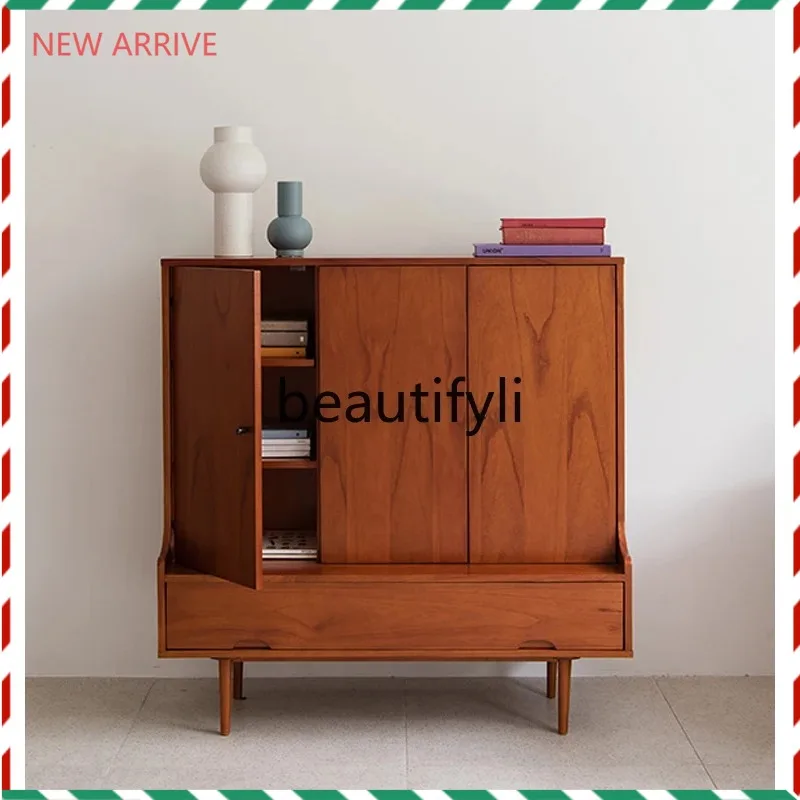 

D2520 All solid wood style cabinet retro Internet celebrity furniture