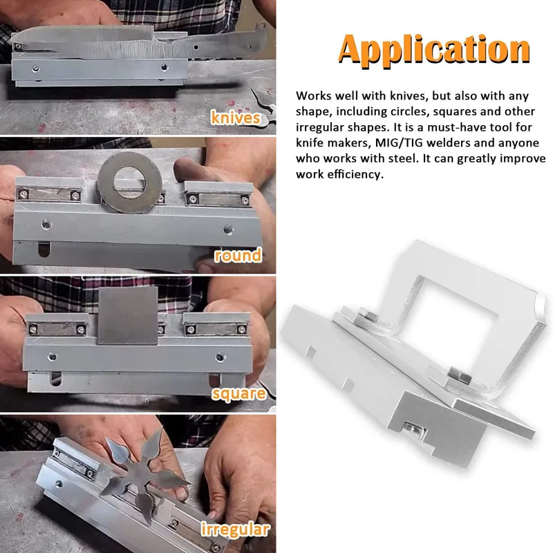 YMT Magnetic Bevel Jig for Knife Making, for Making Knives, Including Circles, Squares and Other Irregular Shapes