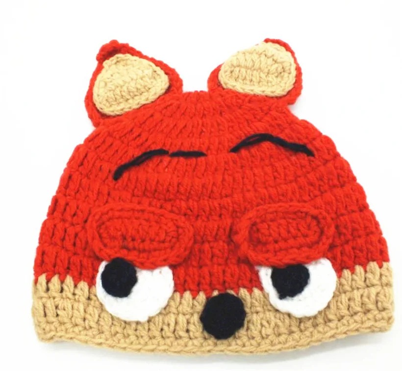 Hot Selling New Crazy Animal City Cute Children Cartoon Hand Woven 1-5 Year Old Baby Hat