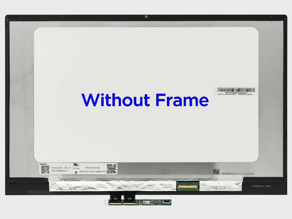 Imagem -03 - Tela de Toque Lcd para Lenovo Ideapad C34014 C340-14api 81n6 C340-14iwl Nv140whm-n43 N140hgaa-ea1 C340 Montagem