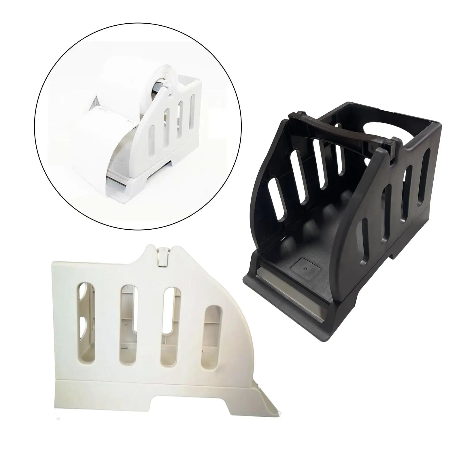 Label Holder Detachable Shipping Label Roll Holder for Rolls and Fanfold Labels Retail Printer Label Box Supermarket Delivery