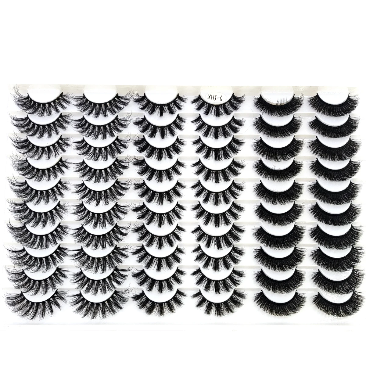 New 30/40 pairs of natural long 3D artificial mink false eyelashes false eyelashes makeup set mink eyelashes extended eyelashes
