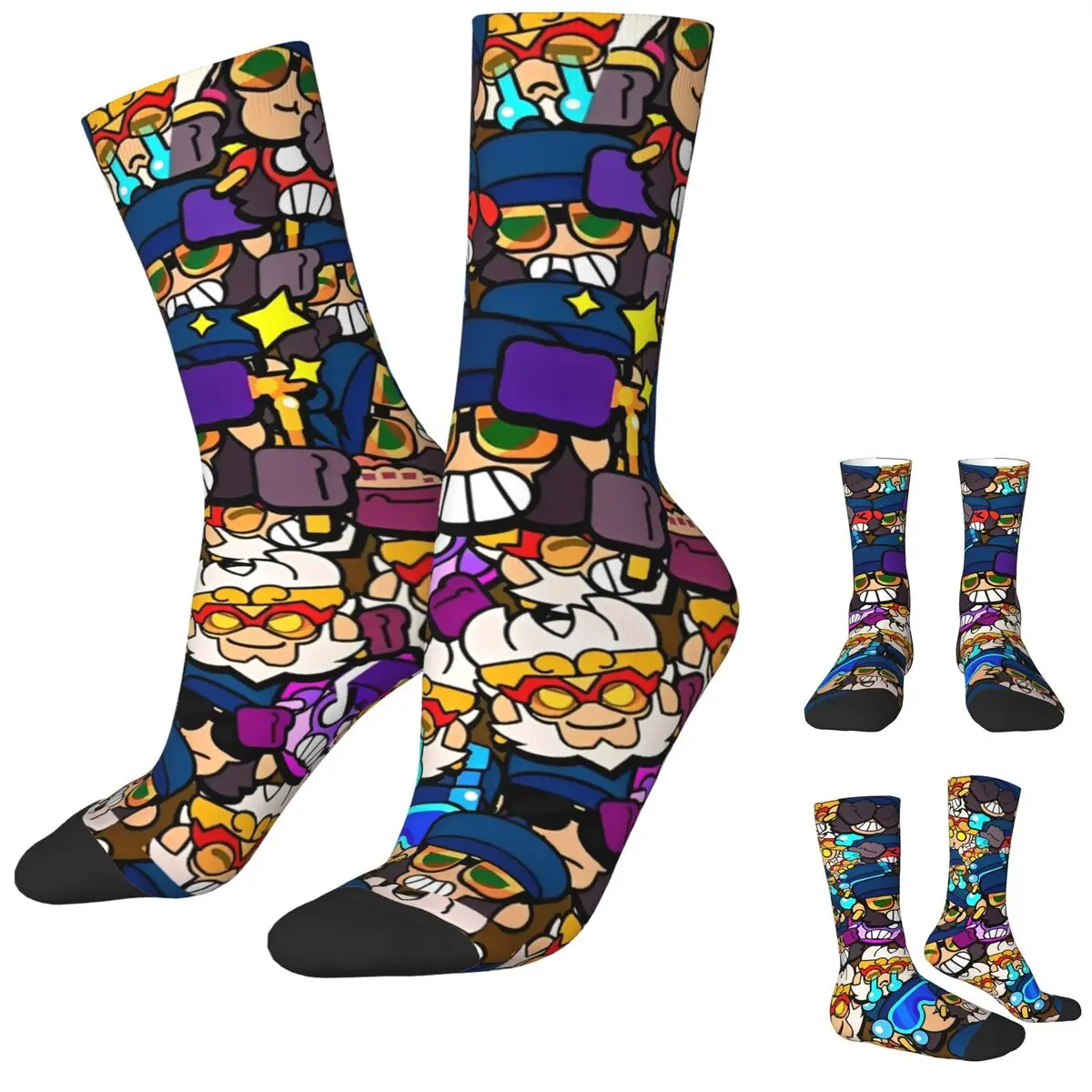 Winter Warm Harajuku Unisex Brawling-Heros Socks Anime Games Non-slip Middle Tube Socks