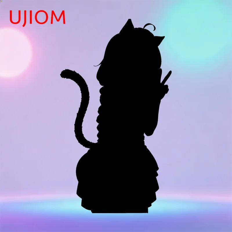 UJIOM Quiet Roxy Migurdia Wall Sticker Harmless Recoverable JDM Decal Exquisite Outline Drawing Living Space Wall Decoration