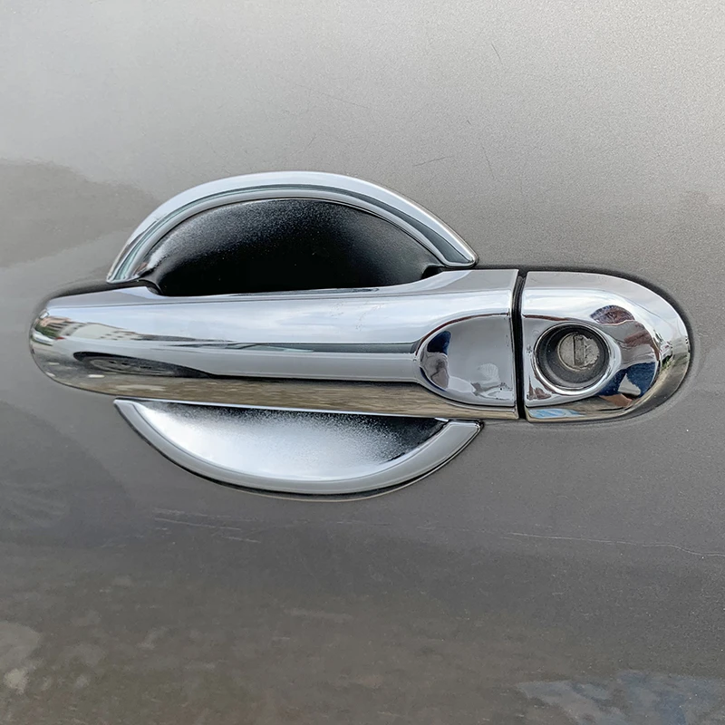 

WELKINRY For Nissan Sunny Almera N17 3rd Gen 2011-2021 Versa 2nd Gen Outer Car Body Door Cup Bowl Handle Doorknob Cap Cover Trim