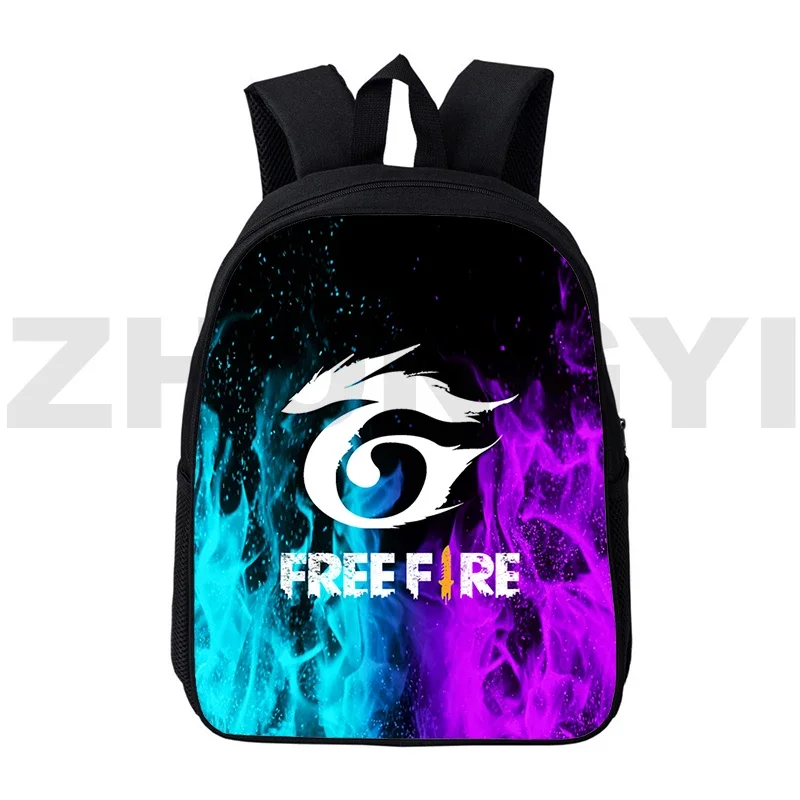 Canvas 12/16 Inch Anime Free Fire Garena Backpacks for Teenage Girls 3D Travel Mochila Free Fire School Bags for College Student