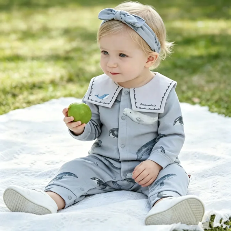 Baby Romper 100% Cotton Seamless Newborn Infant Jumpsuit Soft Skin-friendly Spring Autumn All Seasons Outfits For 0-24M