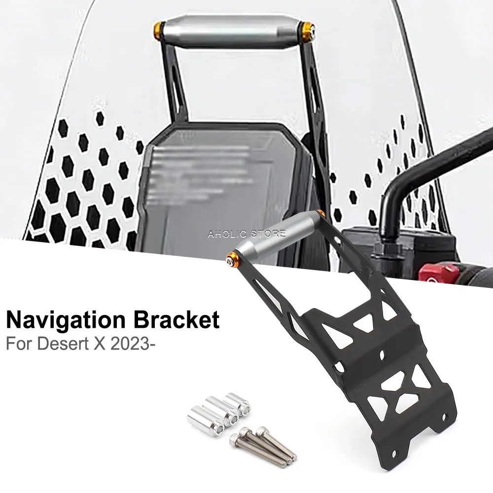 Motorcycle GPS Navigation Bracket For Ducati Desert X DesertX DESERT X 2023 2024 Mobile Phone Holder