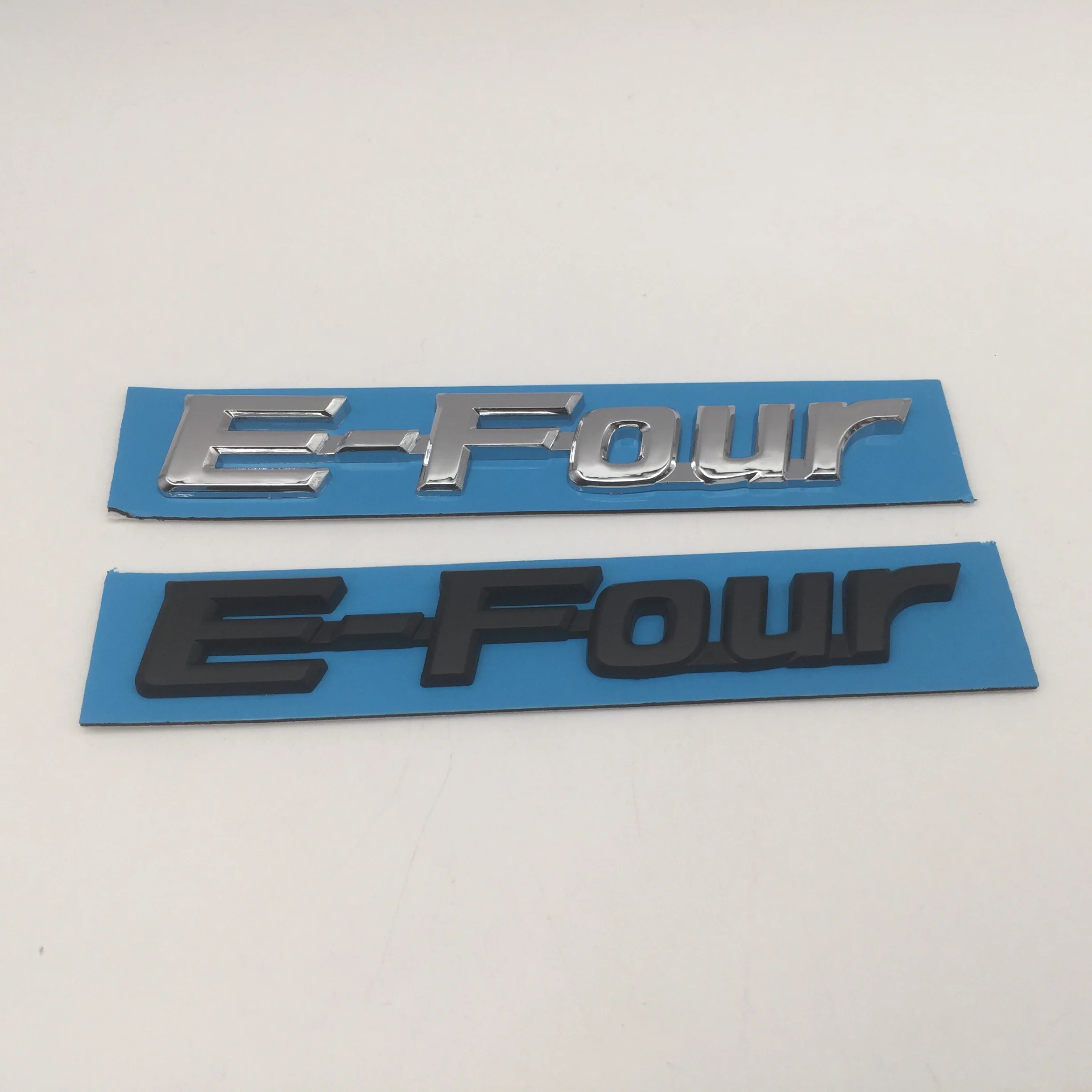 1pcs 3D ABS high quality E-four Efour car emblem letters badge Rear tail Trunk sticker Decal styling auto Accessories