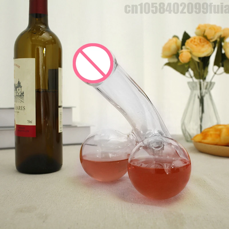 Men Glass Decanters Funny Penis Dicky Wine Dispenser Mens Birthday Gift Whisky Champagne Brandy Unique Decanter Bar Accessories