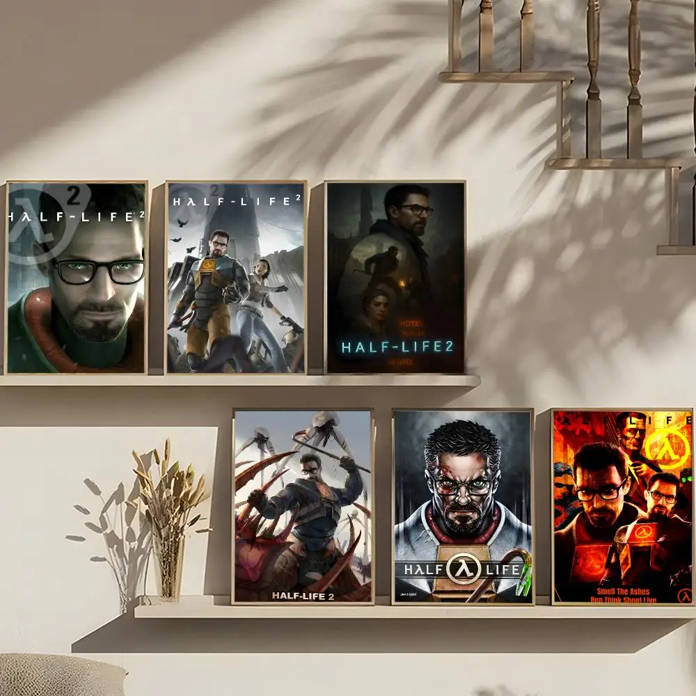 Science Fiction Action Game Half-Life Poster Art print wall decor ideal for living room, bedroom, bar, parlor, and home gifting