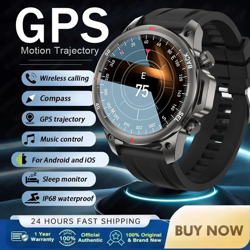 

Для Huawei Watch GPS Глобальная версия Мужские умные часы HD AMOLED Экран Сердечный ритм Bluetooth Вызов Водонепроницаемые спортивные трековые умные часы