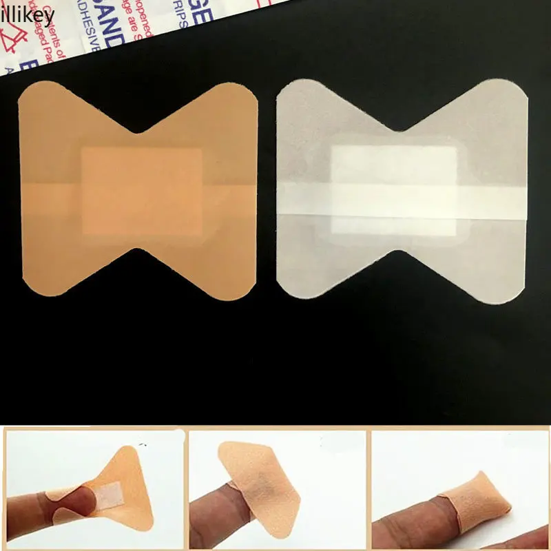 50/100pcs Dedo Bandagem À Prova D\' Água Respirável Band Aid First Aid Ferida Molho Médico Ferida Gesso Bandaids Emergência