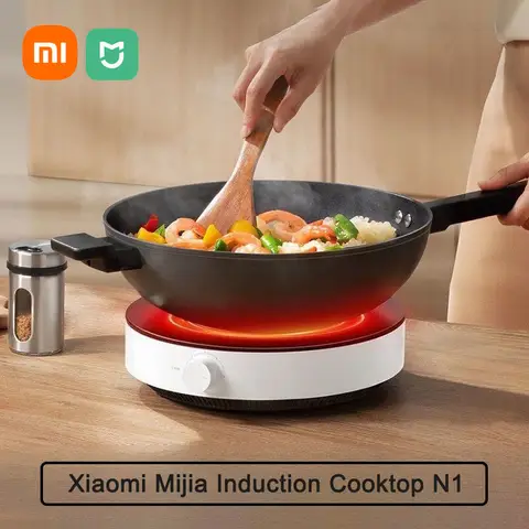 Piano cottura a induzione Xiaomi Mijia N1, regolazione del fuoco a 6 marce, 8 protezioni di sicurezza, fornelli a induzione elettrici da cucina, potenza 2100 W, 220 V