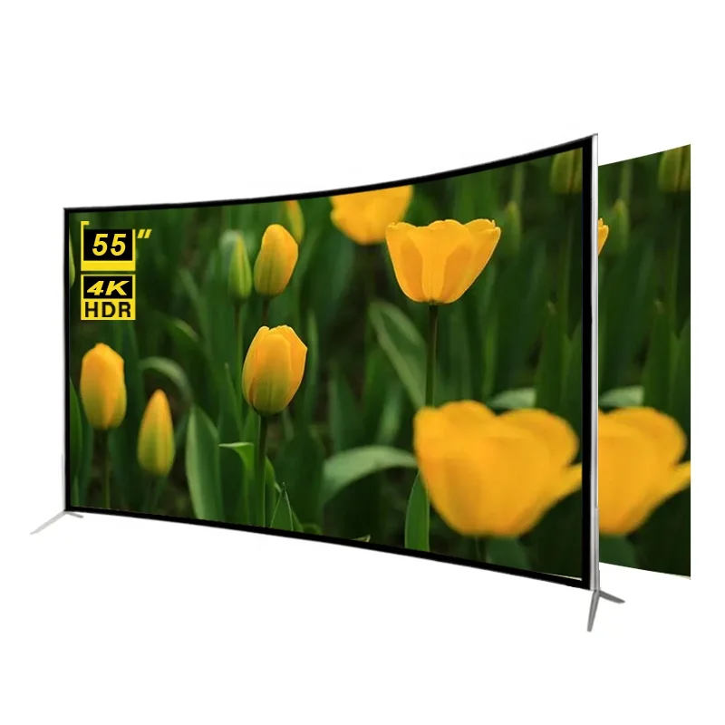 

Advanced Customization STLF ZJW Factory Wholesale Large Screen 55 Inch Curved Tv 4K UHD LED Smart TV