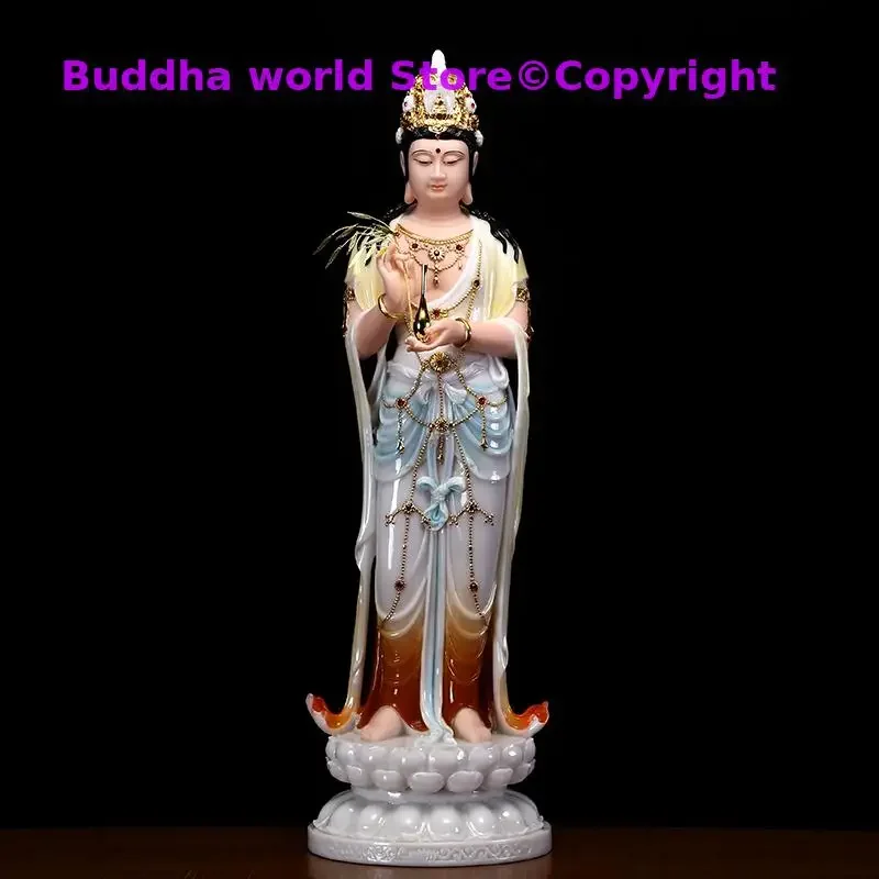 48CM Large Buddhism High grade figure Goddess Guan yin GOD Avalokitesvara buddha Asia HOME shrine protection Prosperity statue