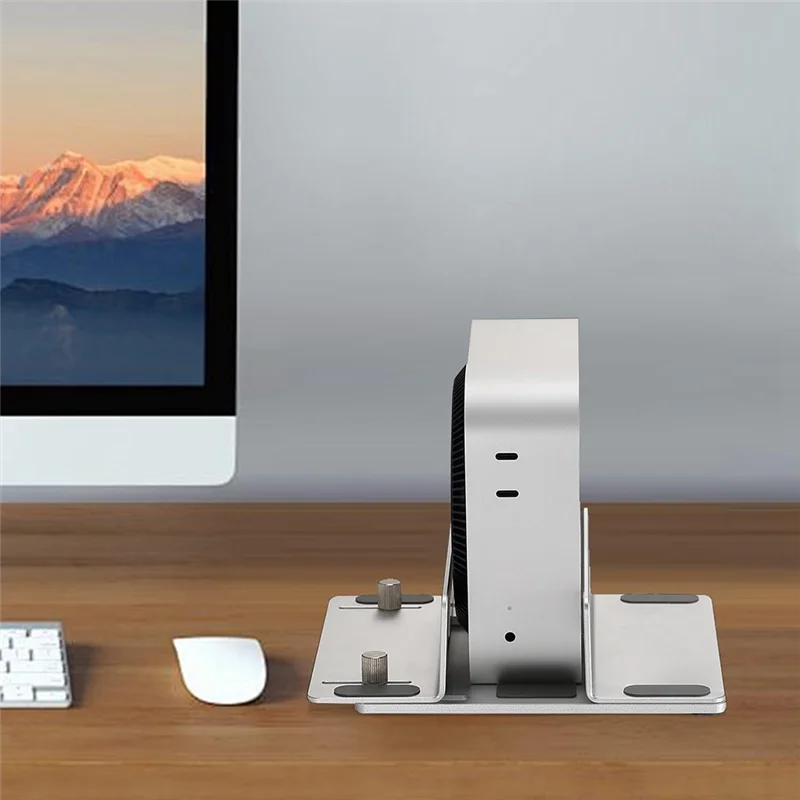 FORC-Bracket Bracket Computer Host Bracket Mac Mini M4 Pro Storage Base Accessory Cooling Base Aluminum Alloy Base N39-M4-3 PD