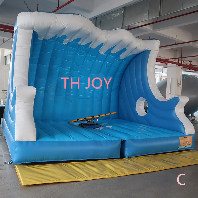 by ship to sea port, Inflatable Surf Machine Water Surf Simulator Mechanical Surfboard Inflatable Surfboard sport games