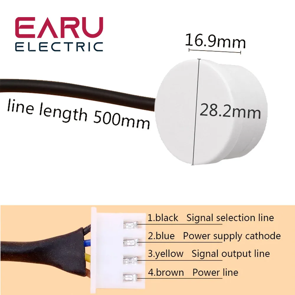 Imagem -02 - Sensor de Nível Líquido Peça 512v 5ma sem Contato Sensor de Nível Líquido Inteligente Sensor de Nível de Água Interruptor de Nível de Indução