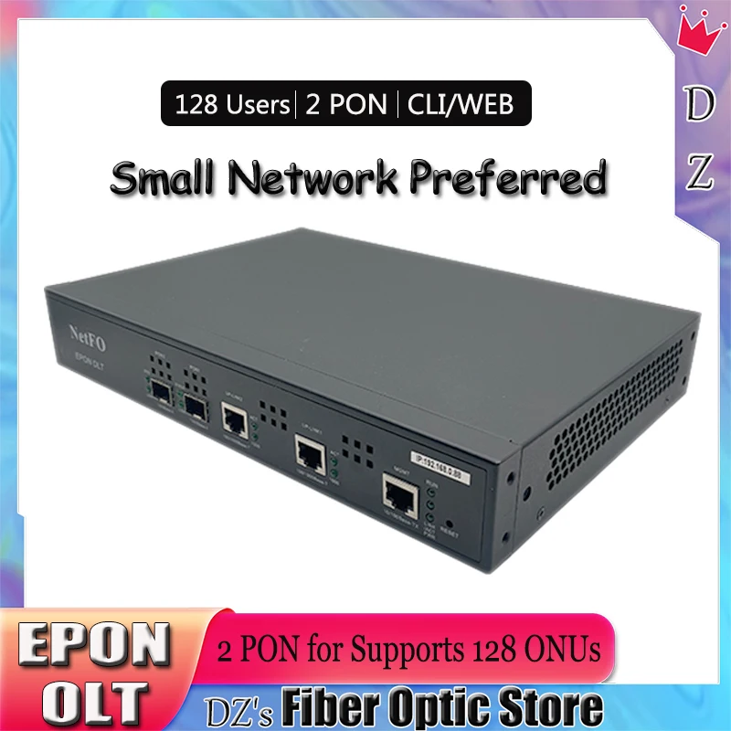 Imagem -05 - Netof Portas Epon Olt Pon Sfp Módulo Web Snmp Cli Compatível Huawei Zte Epon Xpon Onu Gbic Fibra Ópticaequipamento de Transmissão