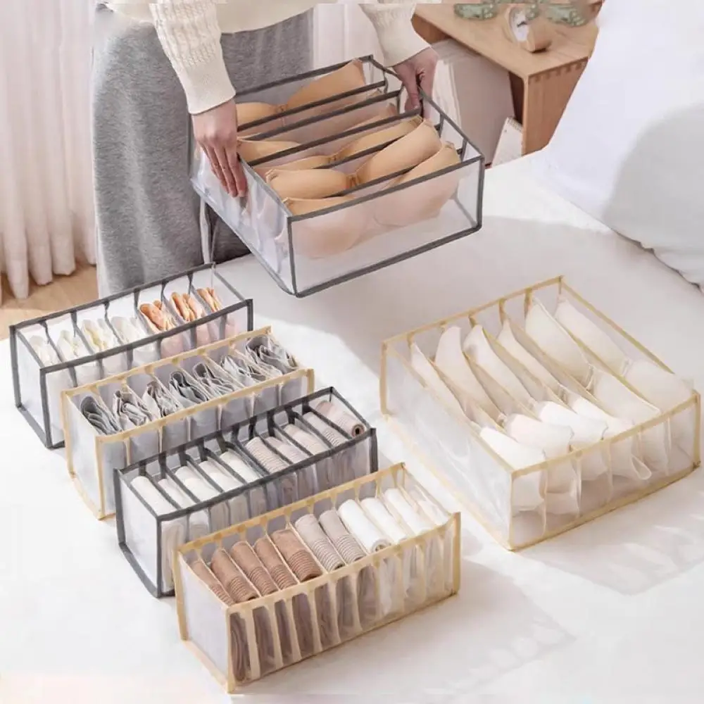 Underwear Bra Storage Box Underwear Organizer Box Panty Socks Compartment Storage Boxes Drawer Storage Box Home Storage