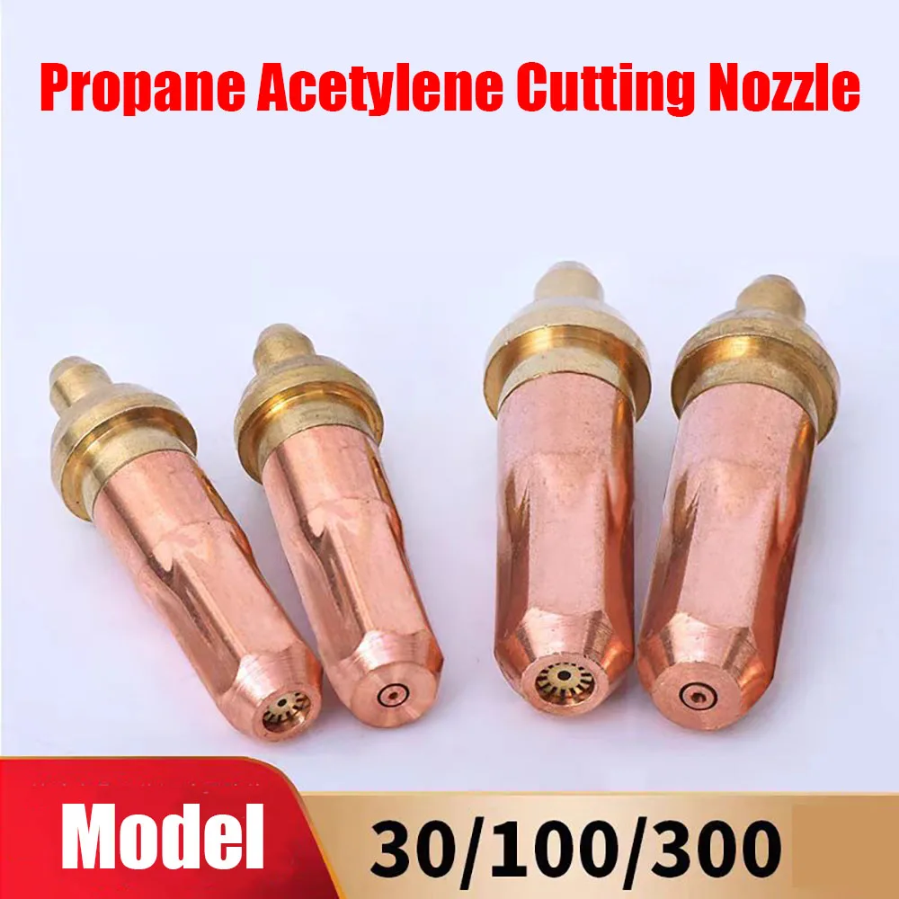 National Standard Oxygen Acetylene Oxygen Propane Welding Head 5 Pieces/set, Nozzle 30-100-300 Circular Plum Blossom Cutting