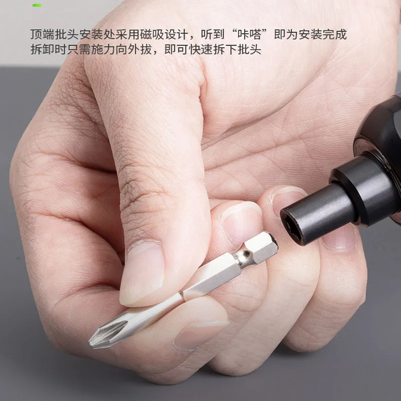 Greenworks ชุดไขควงไฟฟ้าขนาดเล็กไร้สาย, ไขควงไฟฟ้าไร้สาย USB ที่จับชาร์จได้พร้อมสว่านชุด26บิต
