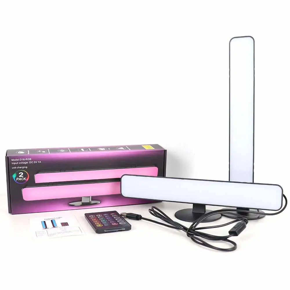 USB RGB LED Desk Atmosphere Lamp Pickup Lights Remote Control Color Rhythm Ambient Lamp For Car/Game Computer Desktop Decora
