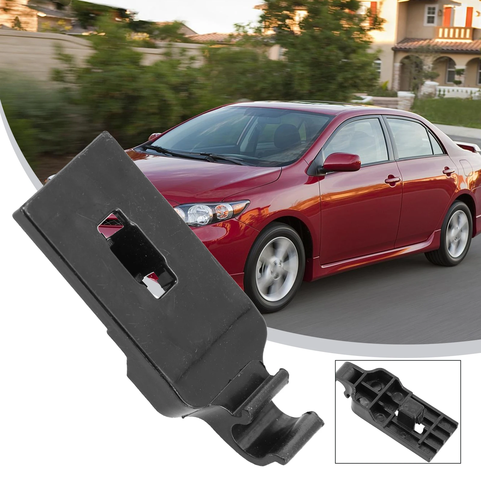 1pc Hood Plastic Prop Rod Clamp Clip For Toyota For Corolla 2014-2019  53452-02140 Plug-and-play Black Plastic Car Part