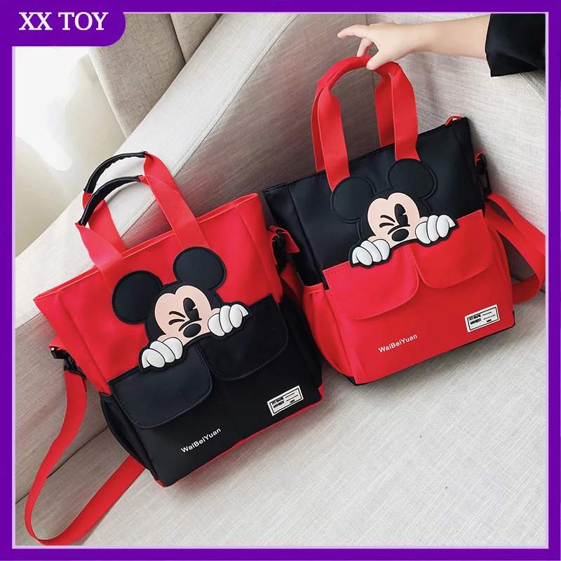 

New Cartoon Kawaii Mickey Mouse Anime Children Backpacks Schoolbag Portable Messenger Bag Large Capacity Backpack Kid Gift