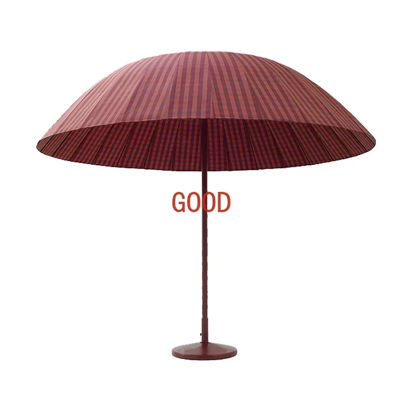 

Courtyard umbrella with seat cushion personalized model room