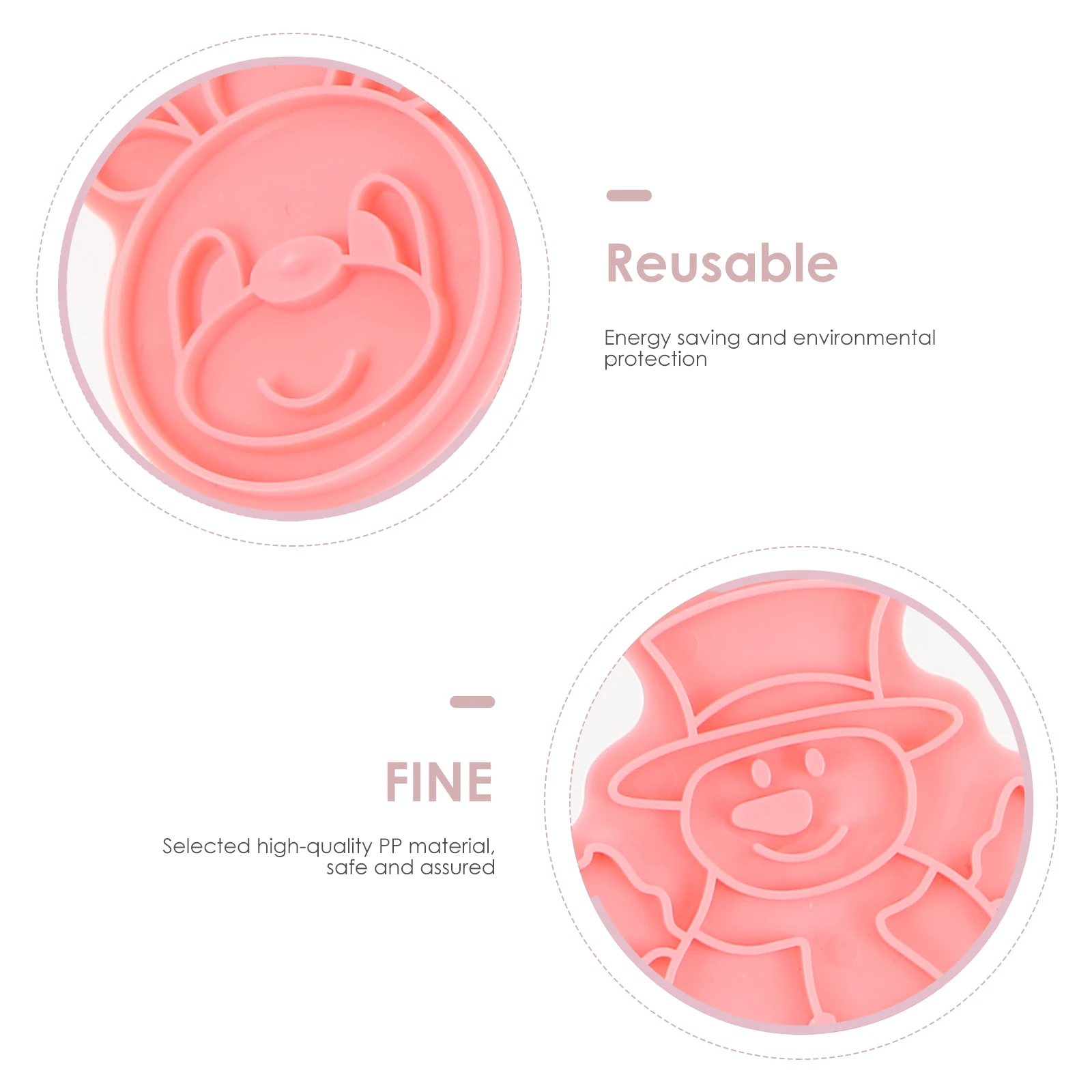 

8 Pcs Baking Cookie Mold DIY Biscuit Embossing Craft Tools Lightweight PP Material Christmas