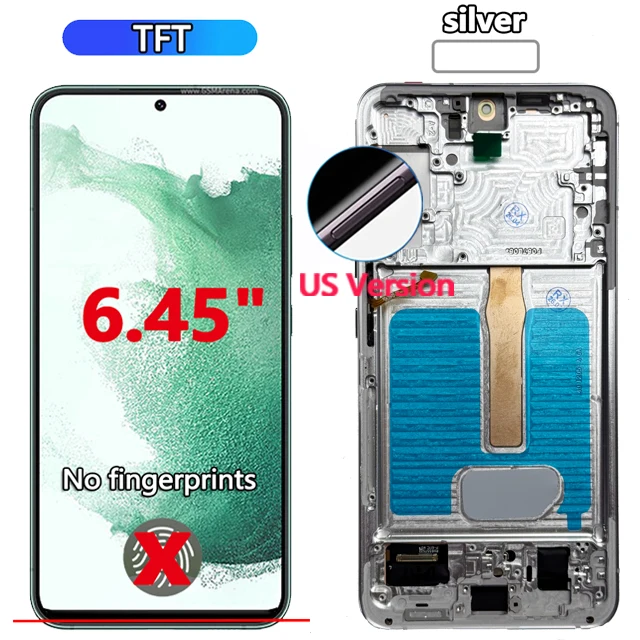 Nieuw AMOLED-scherm voor Samsung Galaxy S22+ 5G LCD-scherm Touchscreen Digitizer voor Samsung S22 Plus 5G LCD-scherm vervanging