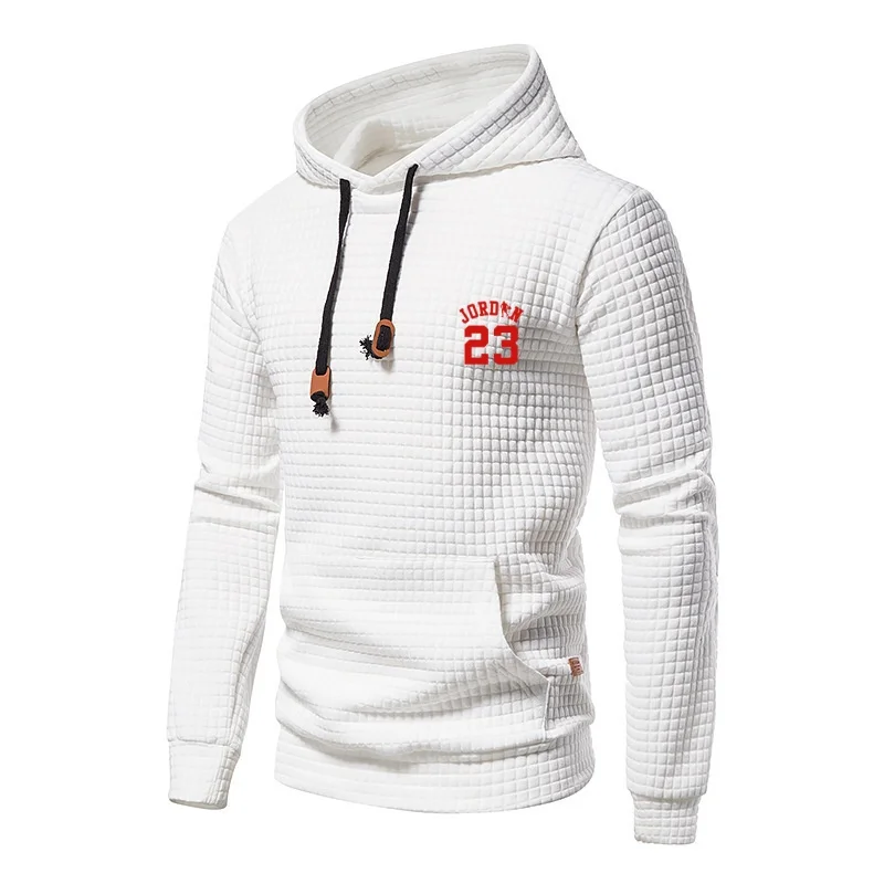 

Autumn's new men's casual hoodie, long-sleeved drawstring outdoor sports jogging puller, men's fashionable pocket hoodie