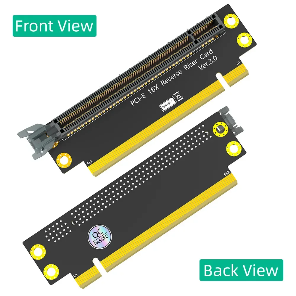 PCI-E16X 3.0 graphics card test adapter board male to female 1U 2U server chassis 90 degree steering card