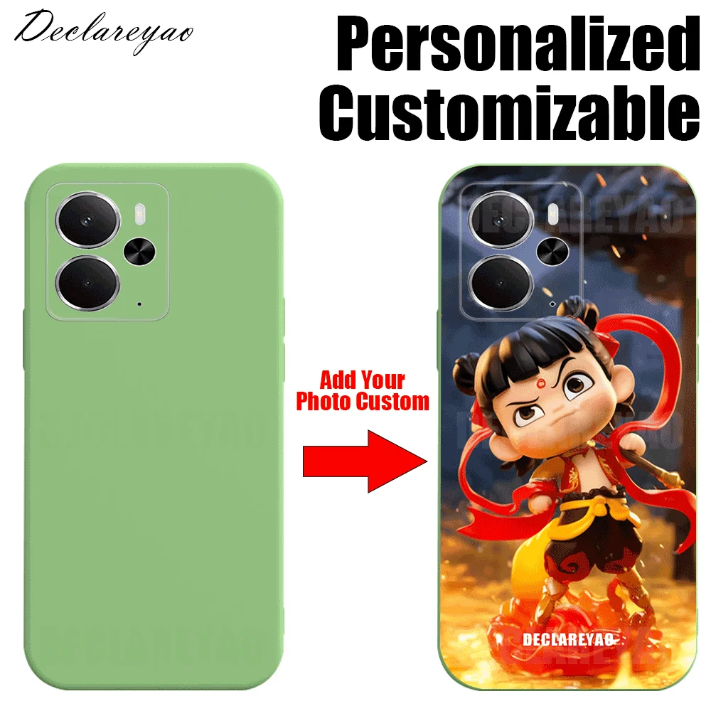 

Personalized DIY Name Photo Custom Skin-friendly Light Slim Soft Case For OPPO Realme 14 Pro P3 C75 C67 C65 C63 Cover Silicone