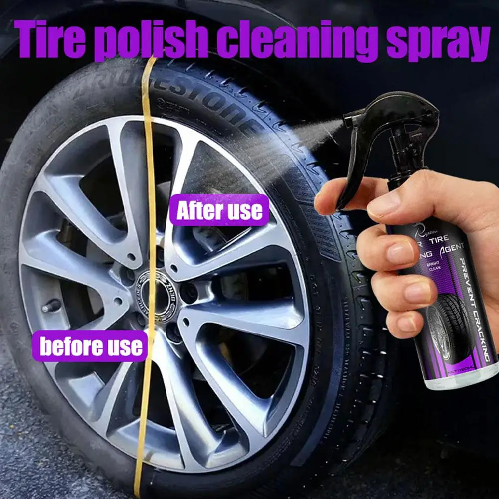 

Automotive Tire Brightening Coating Agent Tyre Gloss Agent Wax Tire Cleaner Refurbishing Sealant Hydrophobic Wheel Coating V4M7