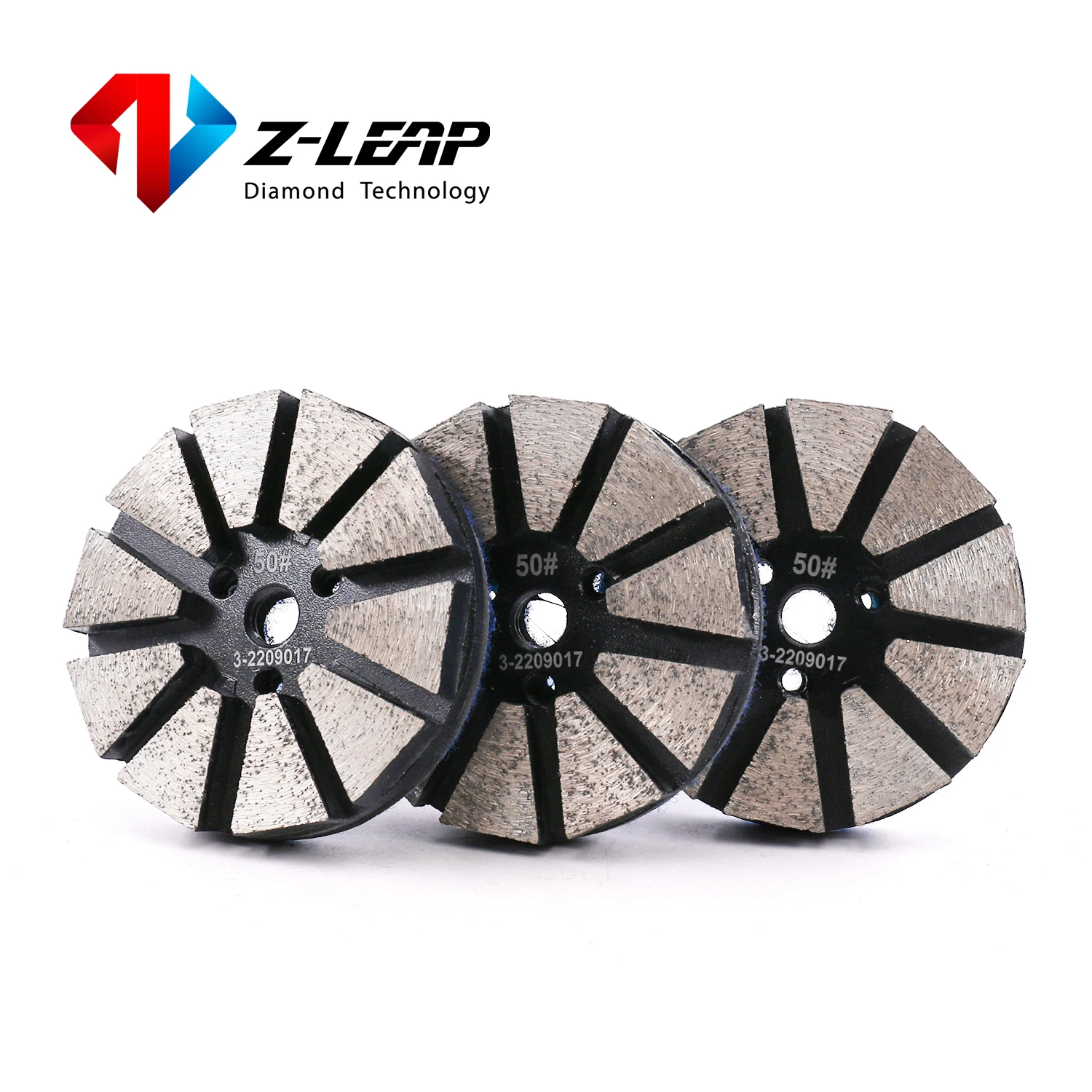 

Z-LEAP 3 inch Metal Diamond Floor Polishing Pads Floor Grinding Disc for Concrete Floor Machine Abrasive Grinding